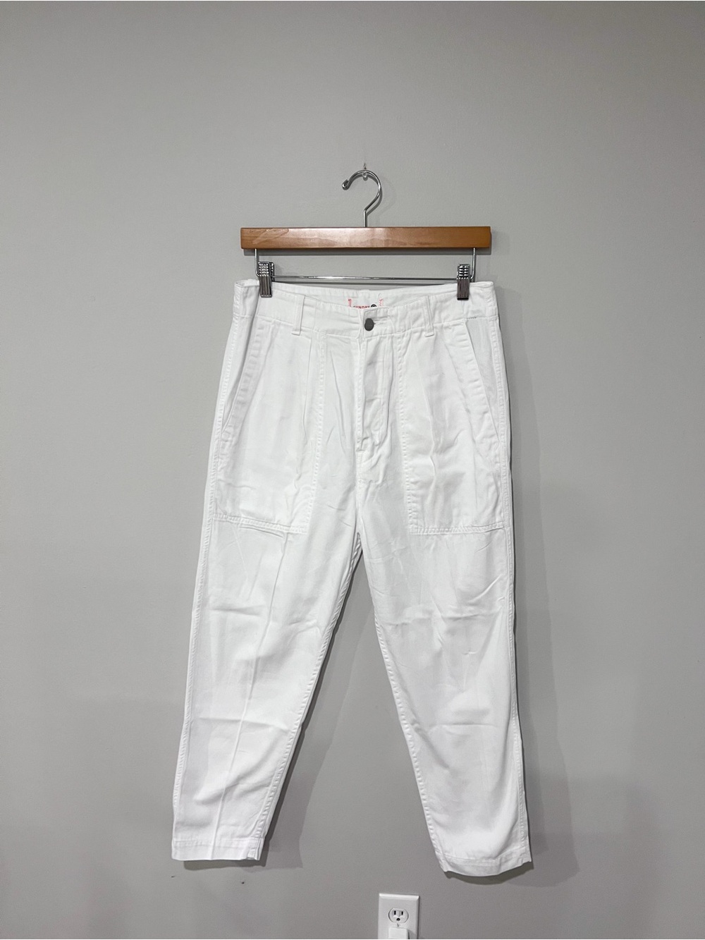 Sundry White Square Pocket Pants
